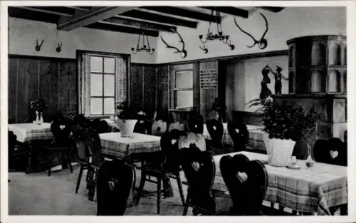 Ak München Bayern, Gaststätte Forst-Kasten, Innenansicht