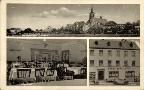 Ak Clausen Klausen in der Eifel, Gasthof, Bäckerei, Gesamtansicht