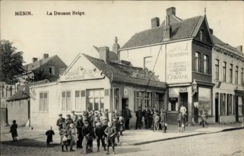 Ak Menin Menen Meenen Lys Westflandern, La Douane Belge