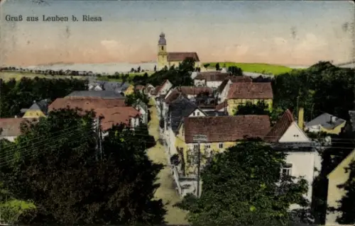 Ak Leuben Nossen in Sachsen, Gesamtansicht