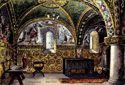 Ak Lutherstadt Eisenach in Thüringen, Wartburg,  Kemnate