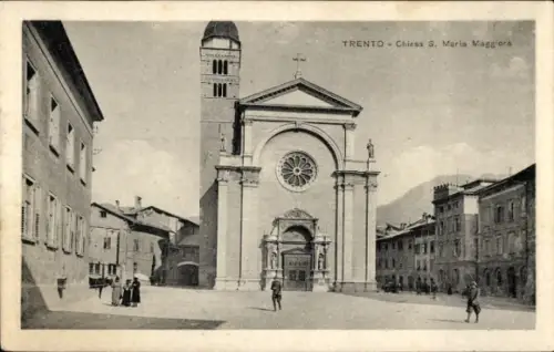 Ak Trento Trient Südtirol,  Chiesa S. Maria Maggiore, Campanile
