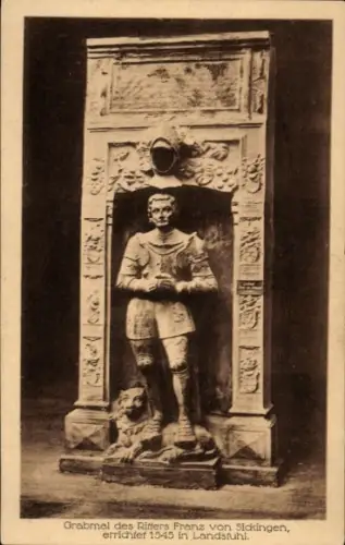 Ak Landstuhl in der Pfalz, Grabmal des Ritters Franz von Sickingen