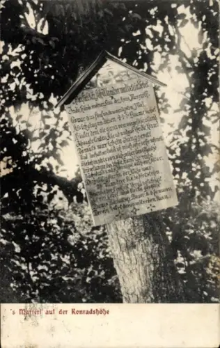 Ak Baierbrunn Oberbayern, Marterl auf der Konradshöhe