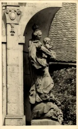 Foto Ak Erfurt in Thüringen, Marienstatue