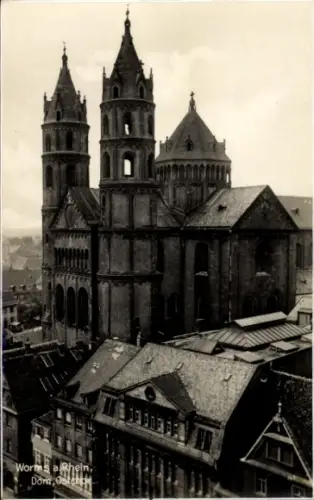 Ak Worms am Rhein, Dom