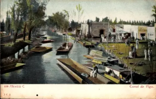 Ak Ciudad de Mexico Mexiko Stadt, Canal de Viga