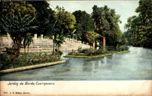 Ak Cuernavaca, México, Jardin de Borda