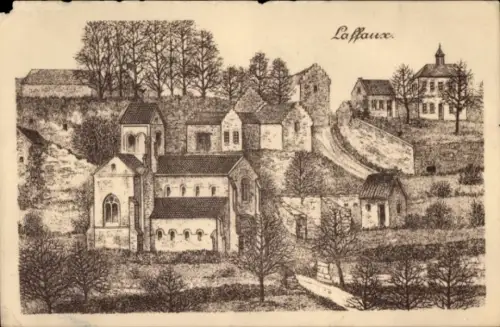 Künstler Ak Laffaux Aisne, Dorfmotiv