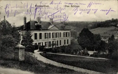 Ak Vauxaillon Aisne, Das Schloss