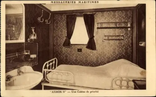 Ak Dampfer Athos II, Messageries Maritimes