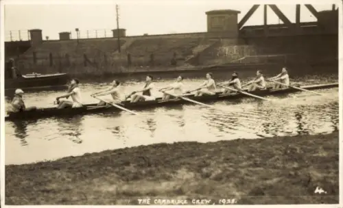 Foto Ak Cambridge Crew, Achter, Rudern 1928