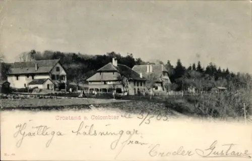 Ak Colombier Kanton Neuenburg Schweiz, Crostand