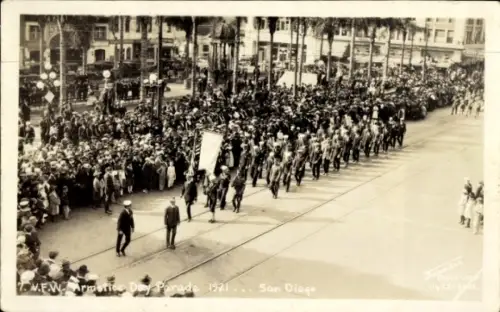 PC San Diego, California, USA, Armistice Day Parade 1921