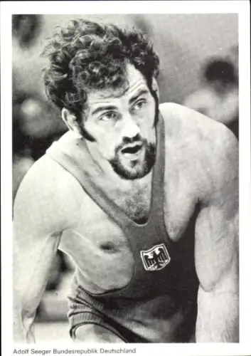 Ak Olympiade München 1972, Ringen, Adolf Seeger Bundesrepublik Deutschland