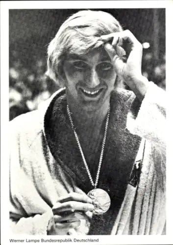 Ak Olympiade München 1972, Schwimmen, 200 m Freistil Herren, Werner Lampe