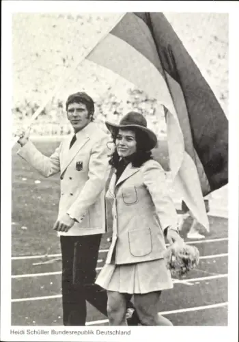 Ak Olympiade München 1972, Leichtathletik, Heidi Schüller, Bundesrepublik Deutschland
