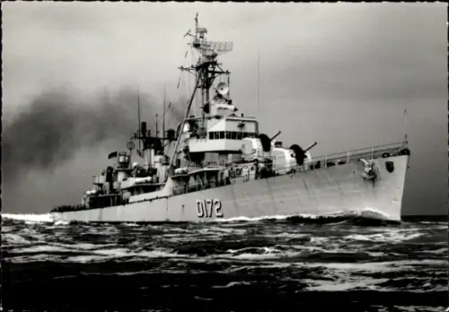 Foto Ak U.S Kriegsschiff, Zerstörer D 172, Bundesmarine