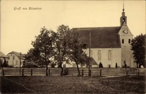 Ak Rüsseina Nossen in Sachsen, Kirche
