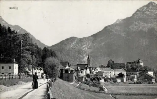 Ak Golling an der Salzach Salzburg, schöne Detailansicht