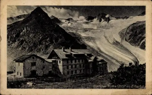 Ak Ginzling Mayrhofen Tirol, Berliner Hütte