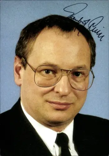 Autogrammkarte Manfred Richter, MdB, Autogramm