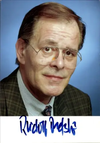 Foto Politiker Rudolf Dreßler, SPD, Autogramm