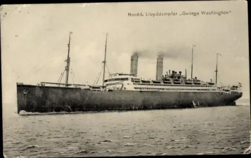Ak Dampfer George Washington der Norddt. Lloyd