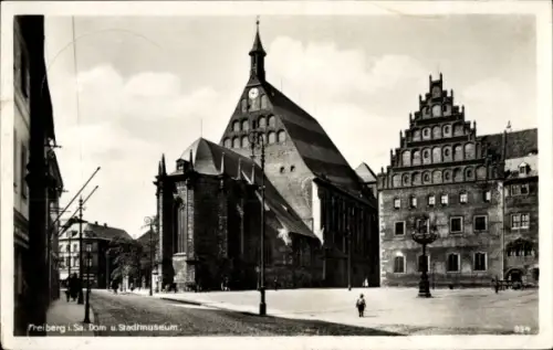 Ak Freiberg in Sachsen, Partie am Dom, Stadtmuseum