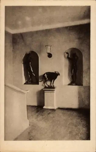 Ak Weimar, Treppenflur im Goethehaus, Goethe Museum