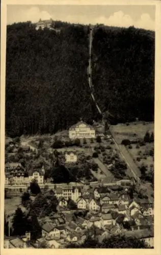 Ak Bad Wildbad im Schwarzwald,  Sommerberg (750 m ü. M.), Bergbahn