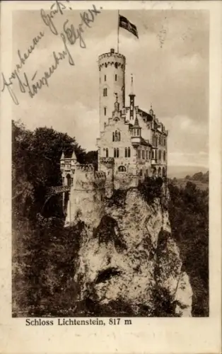 Ak Honau Lichtenstein in Württemberg, Schloss Lichtenstein