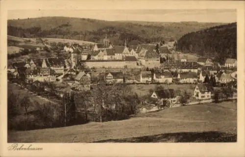 Ak Bebenhausen Tübingen am Neckar Baden Württemberg, Totalansicht vom Ort, Kloster, Schloss