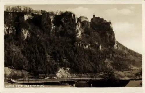 Ak Langenbrunn Beuron in Württemberg, Schloss Werenwag, Donautal