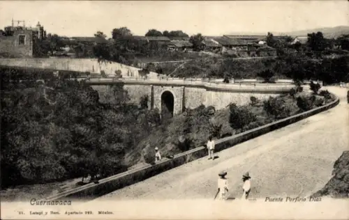 Ak Cuernavaca, México, Puente Porfirio Diaz