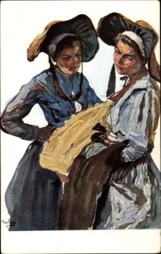 Künstler Ak Bartels, H. von, Fischermädchen