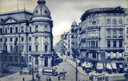 Ak Hamburg, Neuerwall mit Stadthaus, Annoncen Expedition Rudolf Mosse