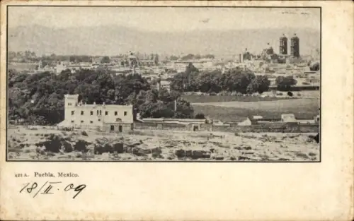 Ak Puebla Mexiko, Gesamtansicht