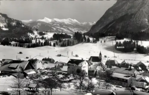 Ak Tauplitz Steiermark, Gesamtansicht, Winter