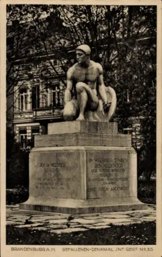 Ak Brandenburg Havel, Gefallenen Denkmal Inf. Regt 35