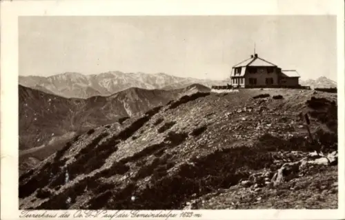 Ak Oberösterreich, Teezerhaus auf der Gemeindealpe