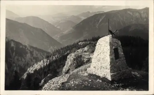 Ak Denkmal bei der Speckbacher Hütte