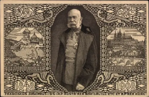 Ak Kaiser Franz Joseph von Österreich, Portrait