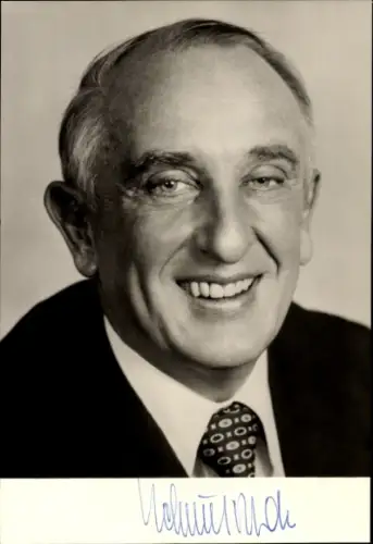 Ak Politiker Helmut Rohde, Portrait, Autogramm
