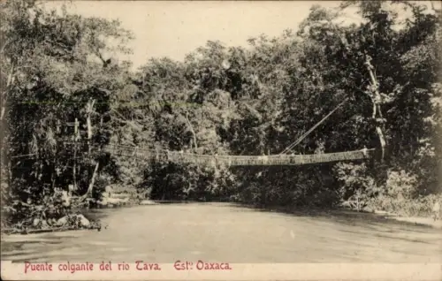 Ak Oaxaca, México, Puente colgante del rio Tava