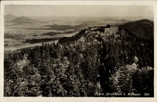 Ak Oybin in der Oberlausitz, Hochwald in Böhmen