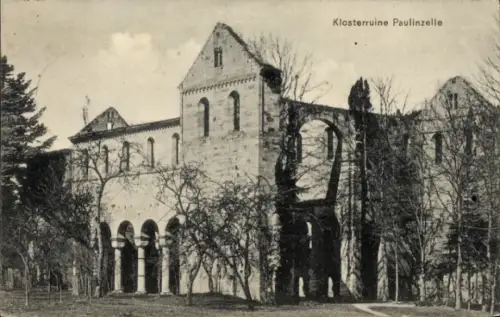 Ak Paulinzella Königsee in Thüringen, Klosterruine