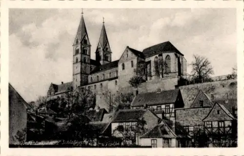 Ak Quedlinburg im Harz, Schlosskirche