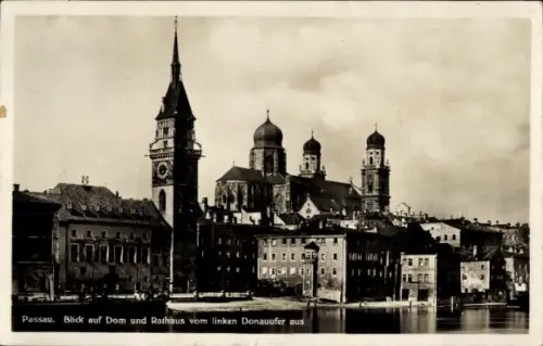 Ak Passau in Niederbayern, Dom, Rathaus