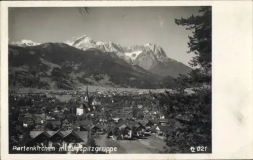 Ak Partenkirchen in Oberbayern,  Zugspitzgruppe, Nr. 021, Bonar 7158